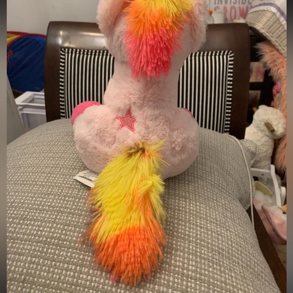 FAB NY Hug Me & Fill Me Jumbo Plush Rainbow Pink Unicorn Money Bank Piggy Bank - Picture 4 of 7